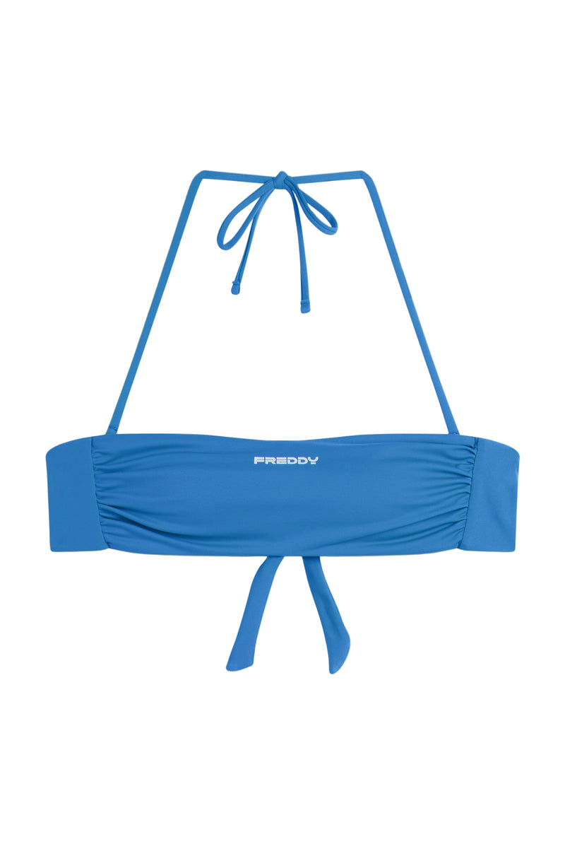 Bandeau-Bikinioberteil mit Freddy Logo - BLUE