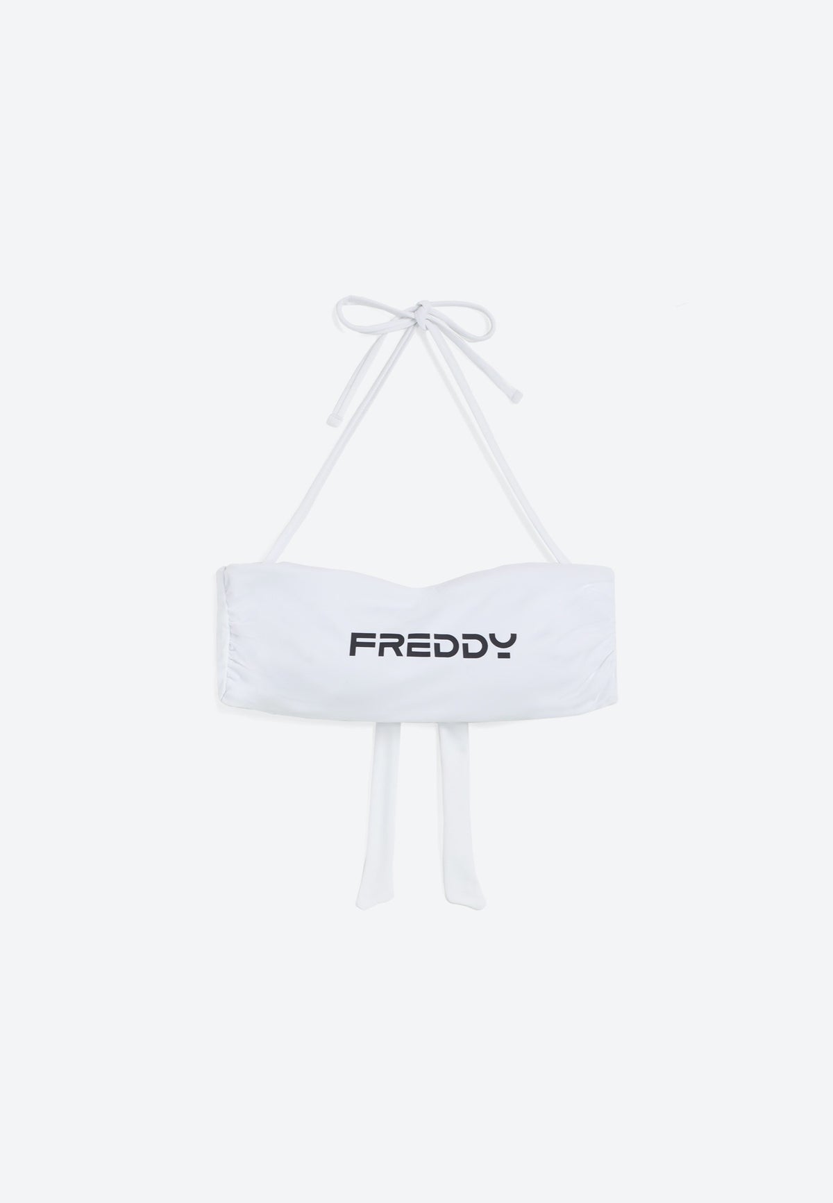 Bandeau-Bikinioberteil mit Freddy Logo - WHITE