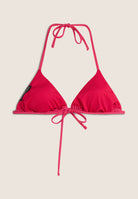 Triangel-Bikinioberteil mit Strassverzierung - FUCHSIA