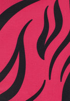 String-Bikinihose mit Zebramuster - FUCHSIA