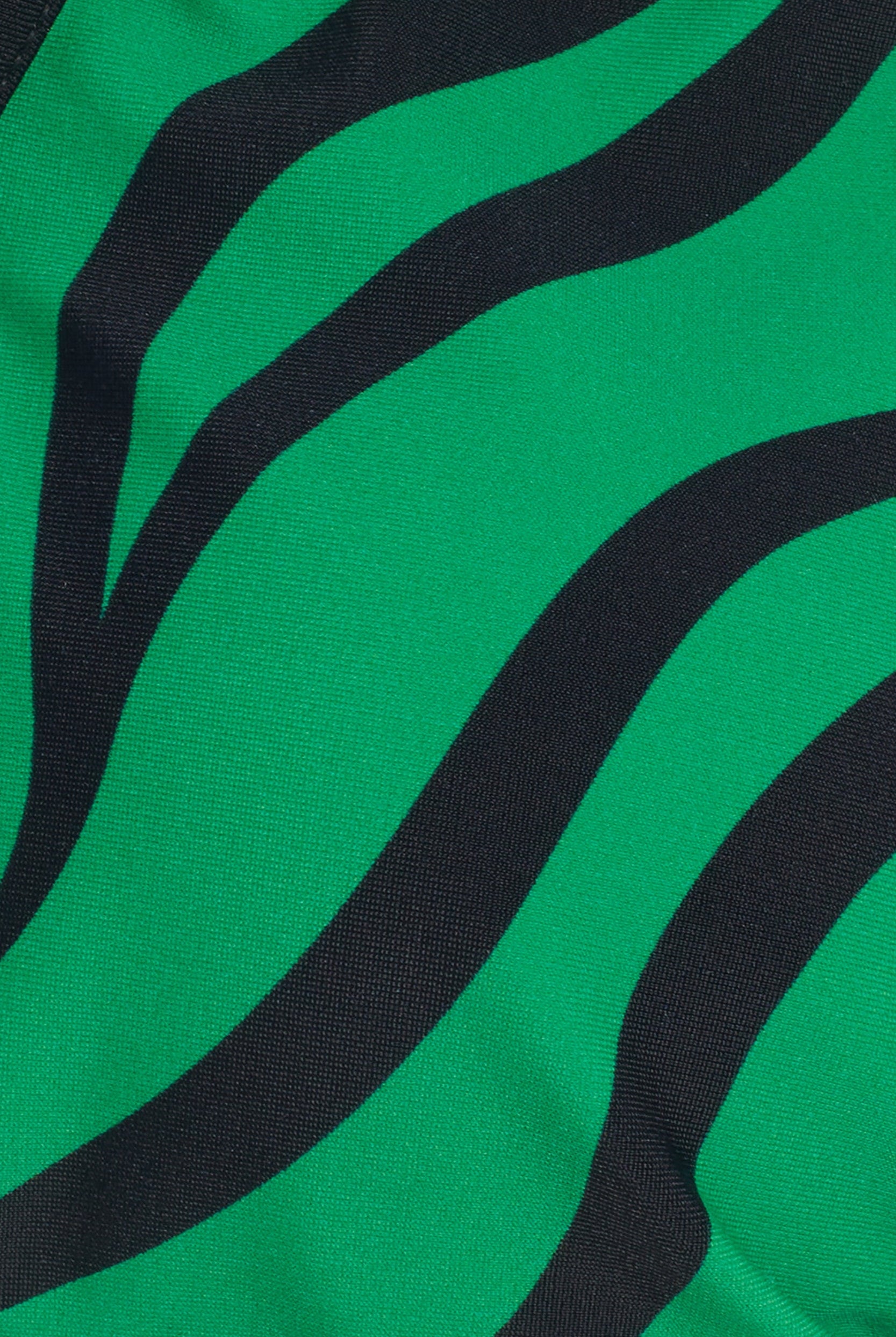 Triangel-Bikinioberteil mit Zebramuster - GREEN