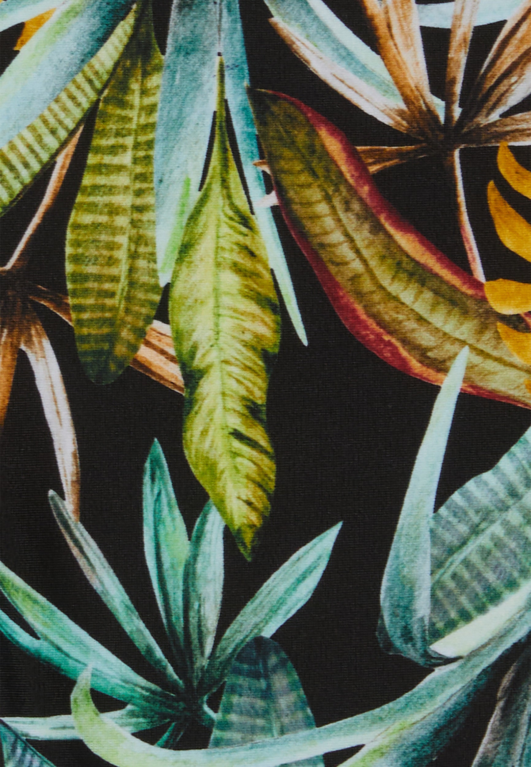 Bikinihose mit tropischem Print - BLACK