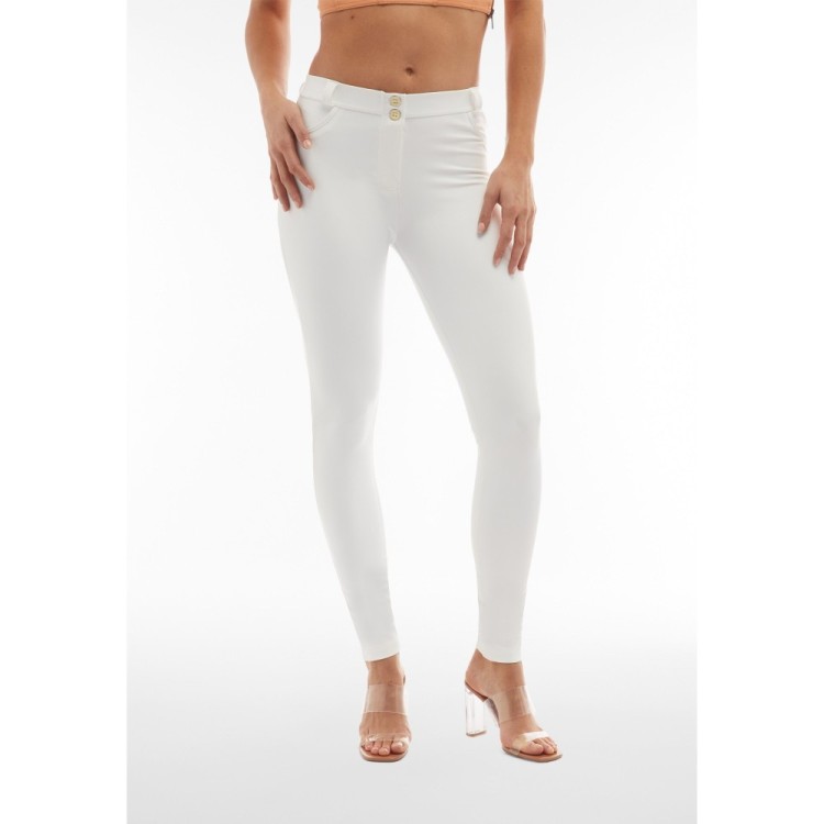 Freddy WR.UP® Vegan Leather Pants - Regular High Waist Super Skinny - W - White