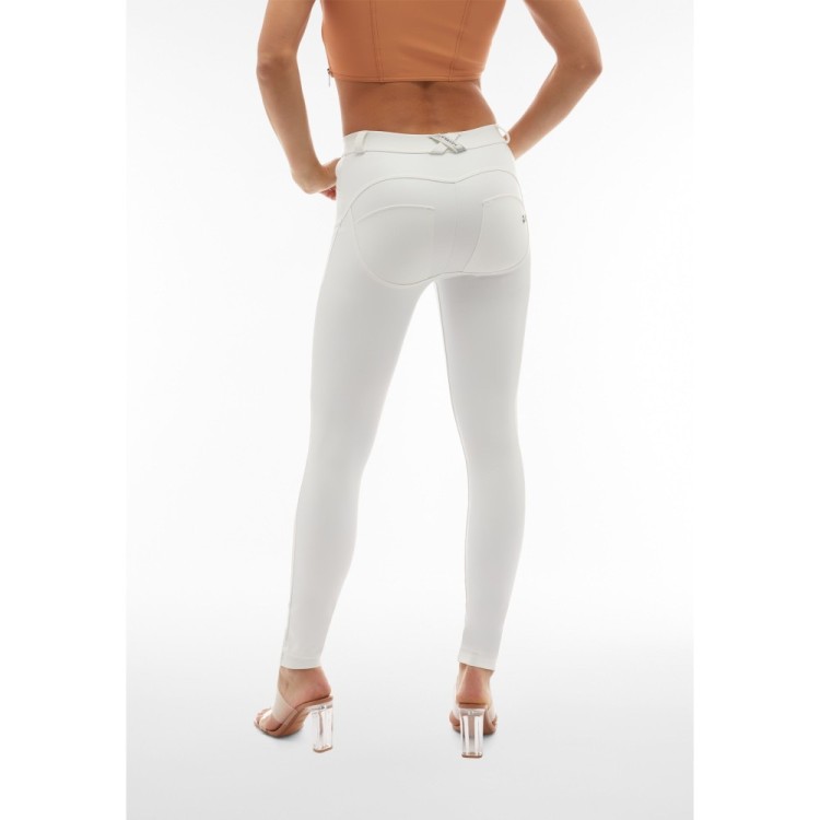 Freddy WR.UP® Vegan Leather Pants - Regular High Waist Super Skinny - W - White