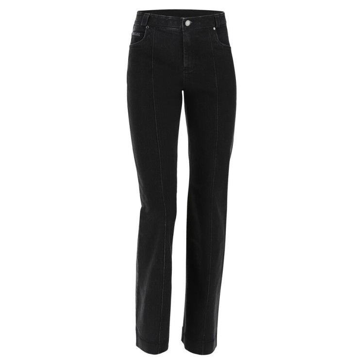 Freddy Black - High Waist Wide - J7N - Black Denim - Black Seam