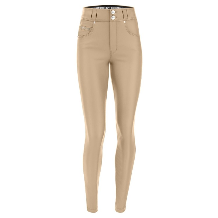 Freddy N.O.W® Ecoleather Pants - Mid Waist Skinny - Z106 - Brown Rice