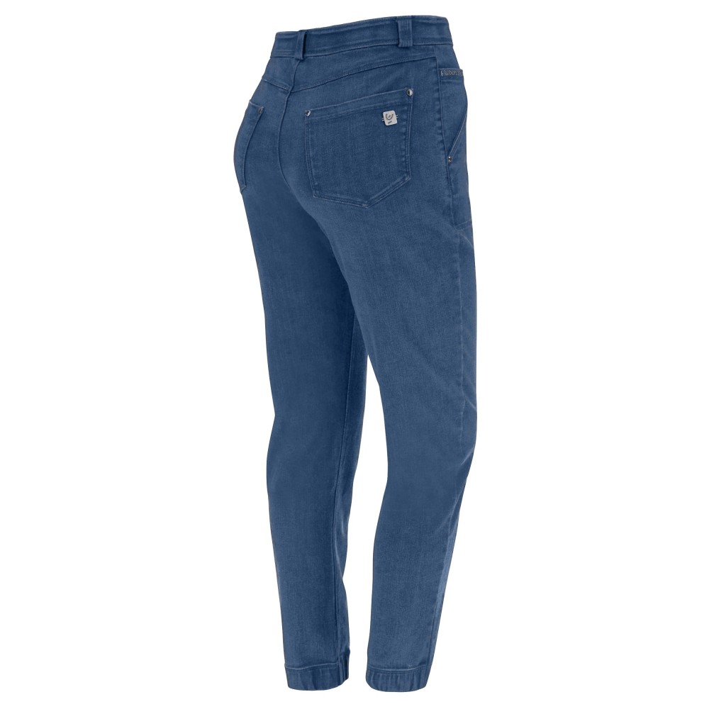 Freddy Fit Jeans - 7/8 High Waist Straight - J4B - Clear Denim - Blue Seam