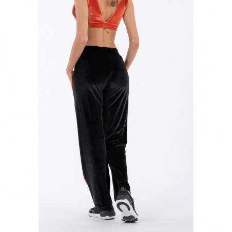 Relaxed-Fit Chenille Yoga Trousers - Made In Italy - NA105 - Black & Arabesque