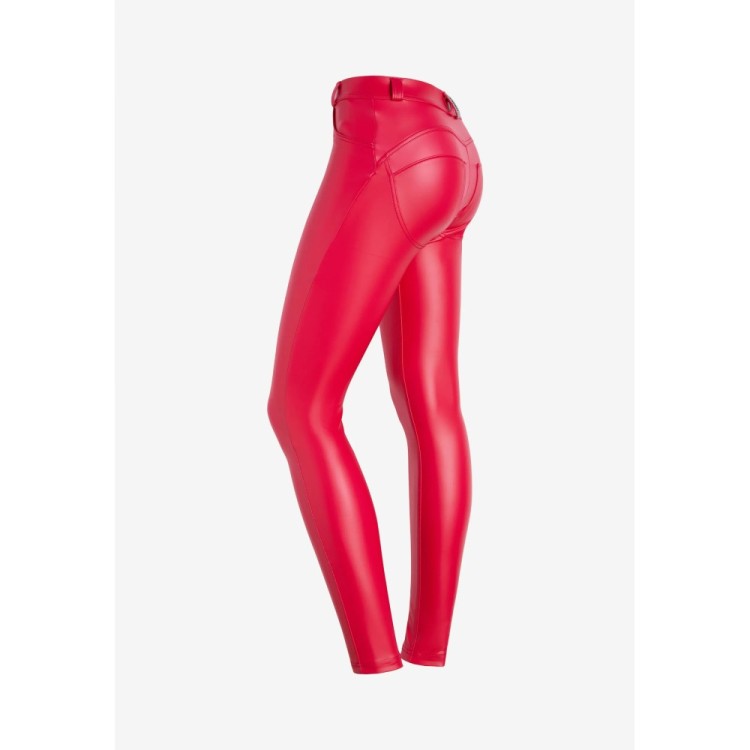Freddy WR.UP® Vegan Leather Pants - Regular High Waist Super Skinny - F99 - Pink