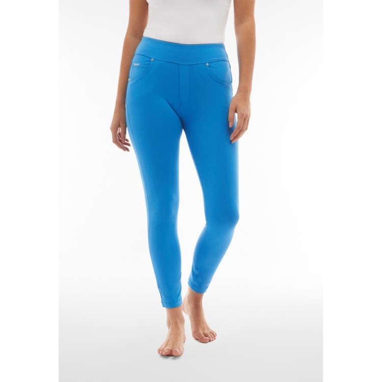 Freddy N.O.W.® Yoga Pants - 7/8 Mid Waist Super Skinny - B132 - Blue