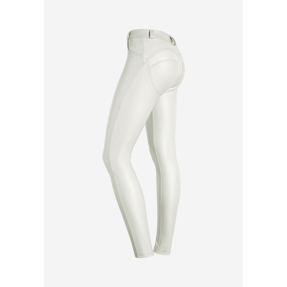 Freddy WR.UP® Vegan Leather Pants - Regular High Waist Super Skinny - I35 - White