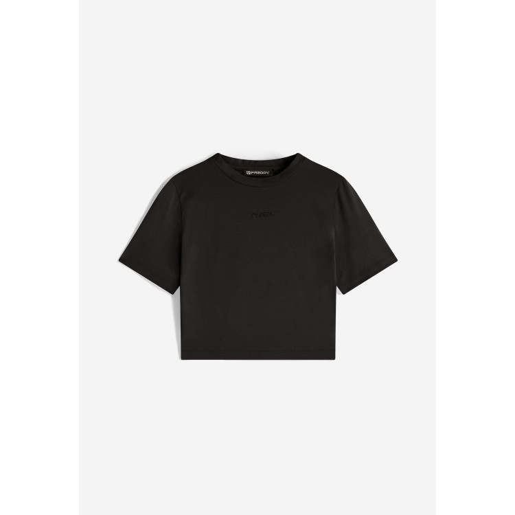 Freddy Slim-Fit Crop Top - Garment-Dyed - Black