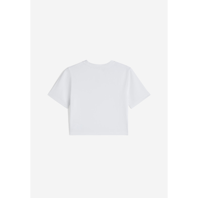 Freddy Slim-Fit Crop Top - Garment-Dyed - White