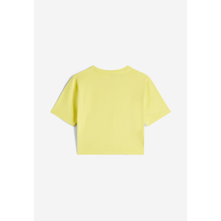 Freddy Slim-Fit Crop Top - Garment-Dyed - Yellow