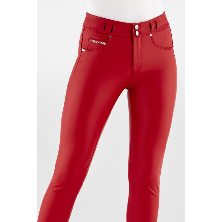 N.O.W® Pants - Mid Waist Skinny Ecoleather - R108 - Red