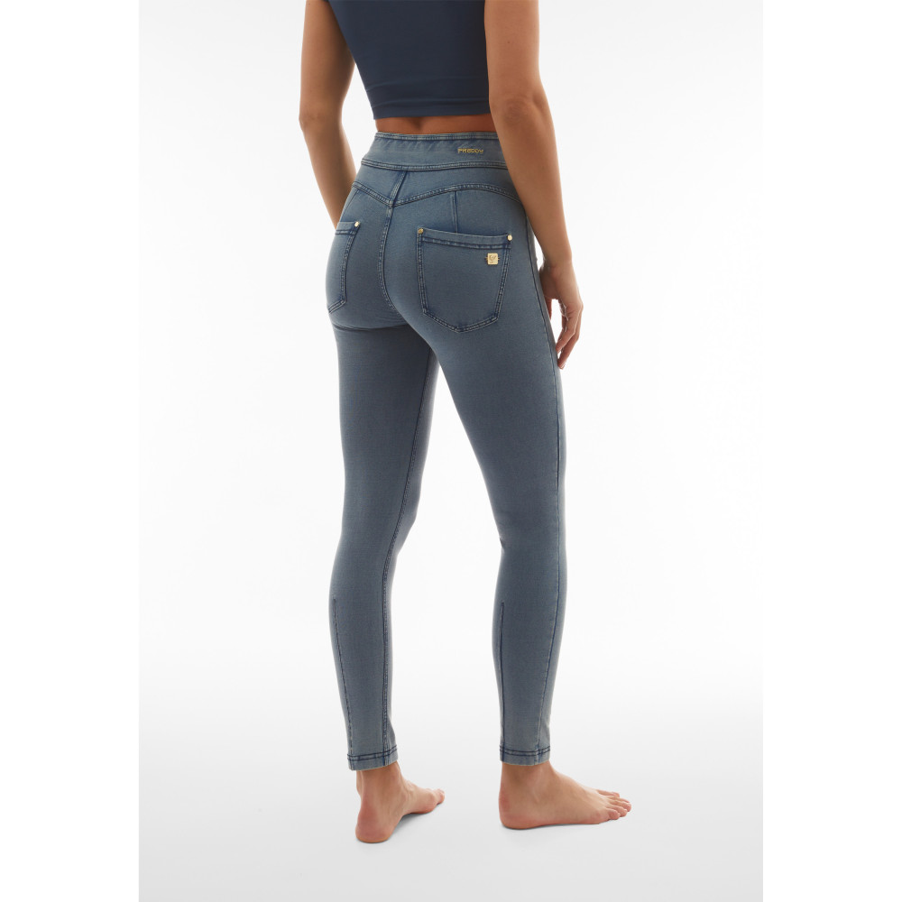 Freddy N.O.W.® Yoga Denim - Super High Waist Skinny - J116B - Light Denim - Blue Seams