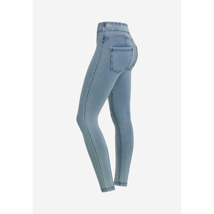 Freddy N.O.W.® Yoga Denim - Super High Waist Skinny - J116B - Light Denim - Blue Seams