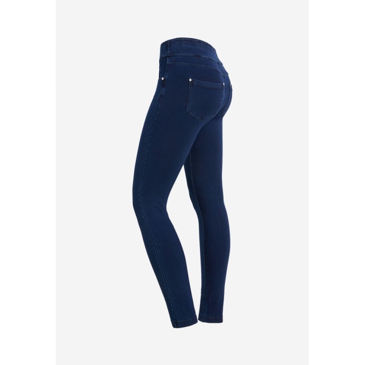 Freddy N.O.W.® Yoga Jeans - Mid Waist Skinny - J0B - Indigo Blue - Blue Seams