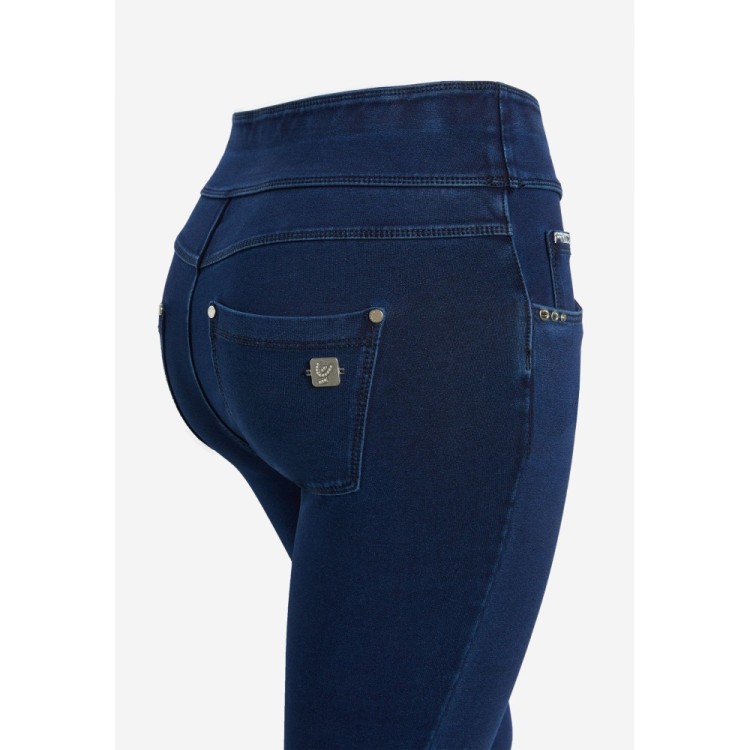 Freddy N.O.W.® Yoga Jeans - Mid Waist Skinny - J0B - Indigo Blue - Blue Seams