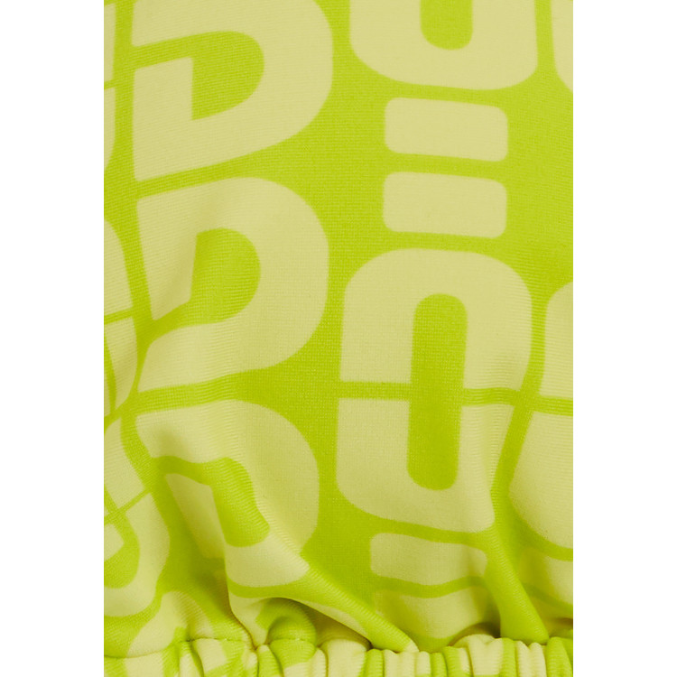 Freddy Triangel-Bikinioberteil mit Allover-Logo-Print - LIME