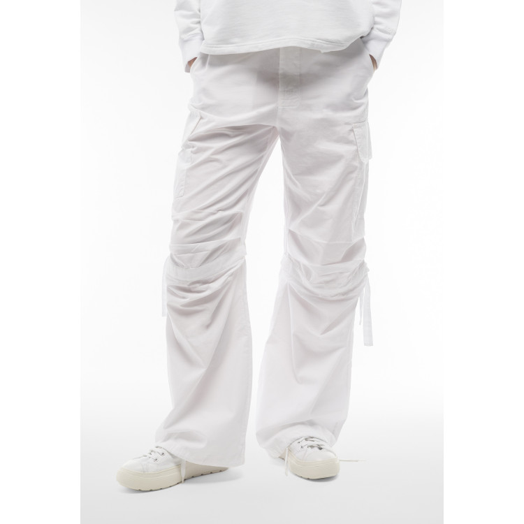 Freddy Cargo Pants - Garment Dyed - White