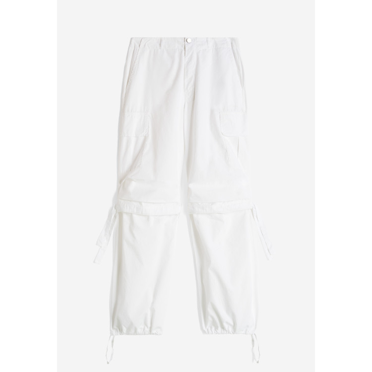 Freddy Cargo Pants - Garment Dyed - White