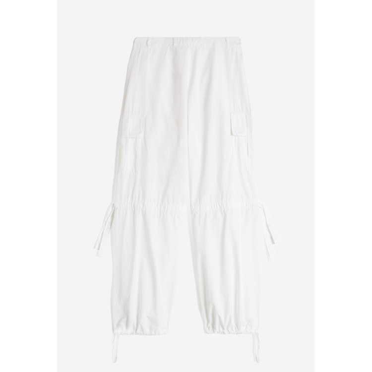 Freddy Cargo Pants - Garment Dyed - White