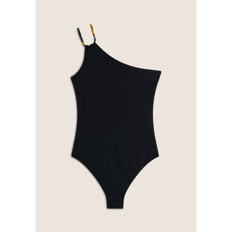 Freddy One Shoulder Swimsuit - BLACK