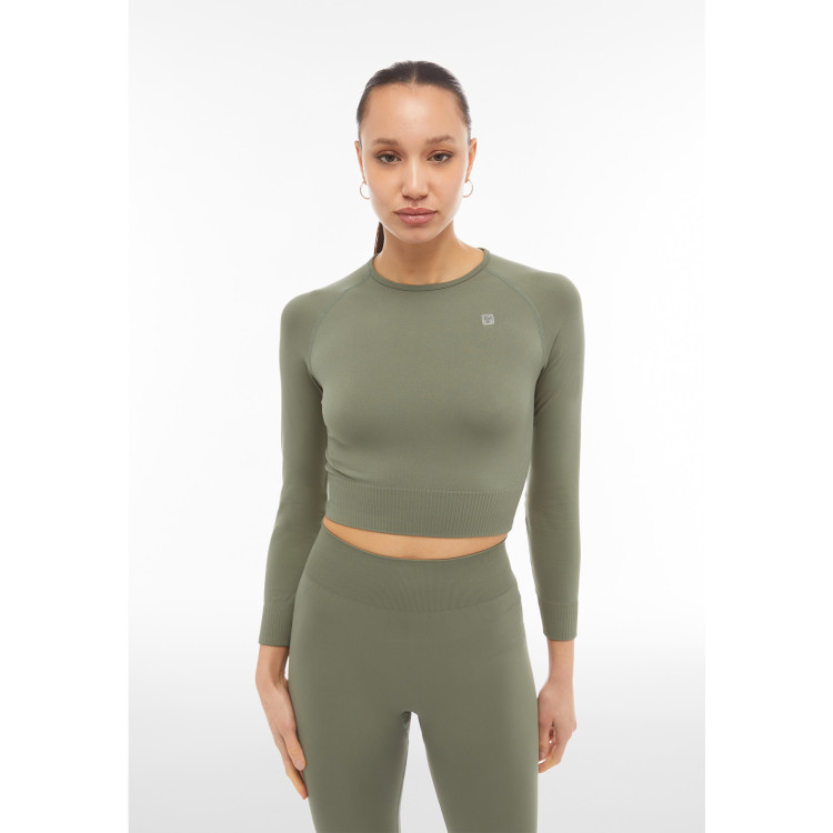 Freddy Seamless Sport Top - Long Sleeves - Green - V52