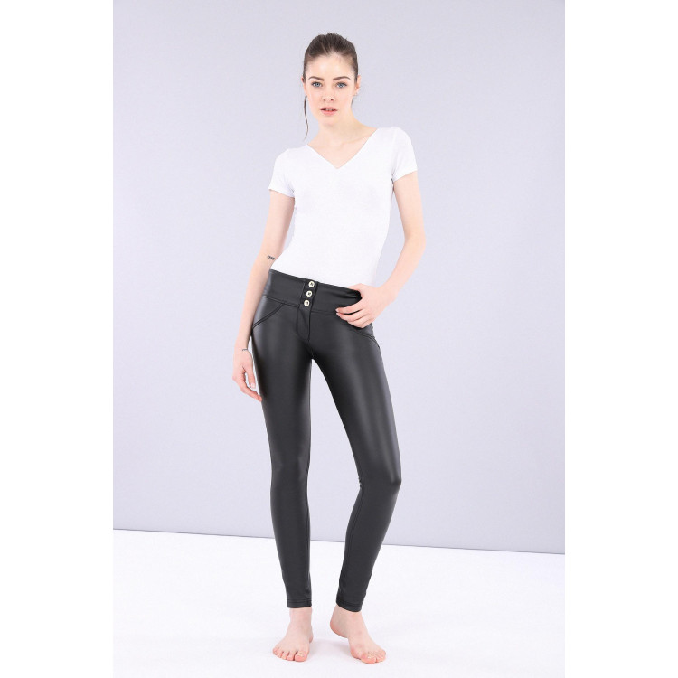 WR.UP Ecoleather - Mid Waist Skinny - N0 - Black