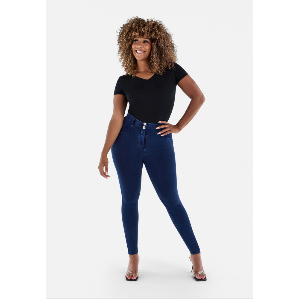 Freddy WR.UP® Curvy Denim - Regular Waist Skinny - J0B - Indigo Denim - Blue Seams