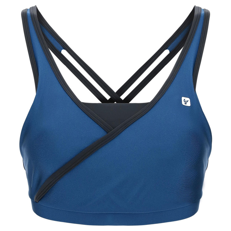 Bio D.I.W.O Yoga Top - Made in Italy - B107B - Blu Vienna