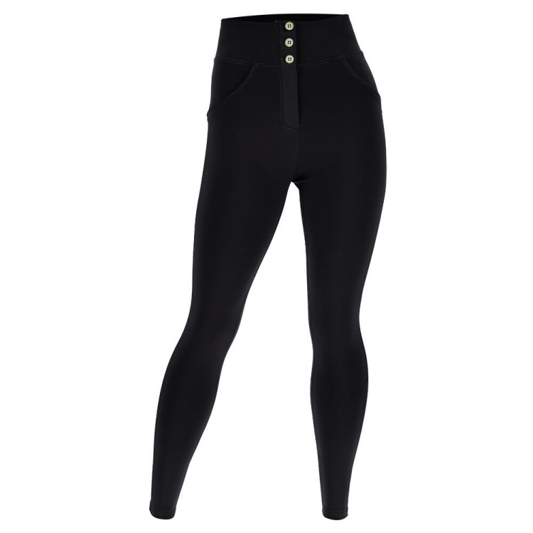 Freddy WR.UP® Curvy Pants - Buttoned High Waist Skinny - N - Black