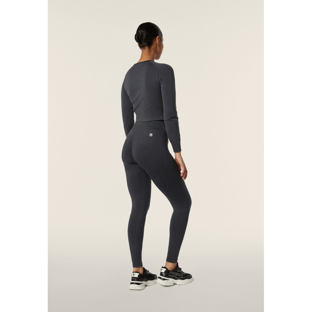 Freddy Seamless Sport Top - Cropped - Black - NUS