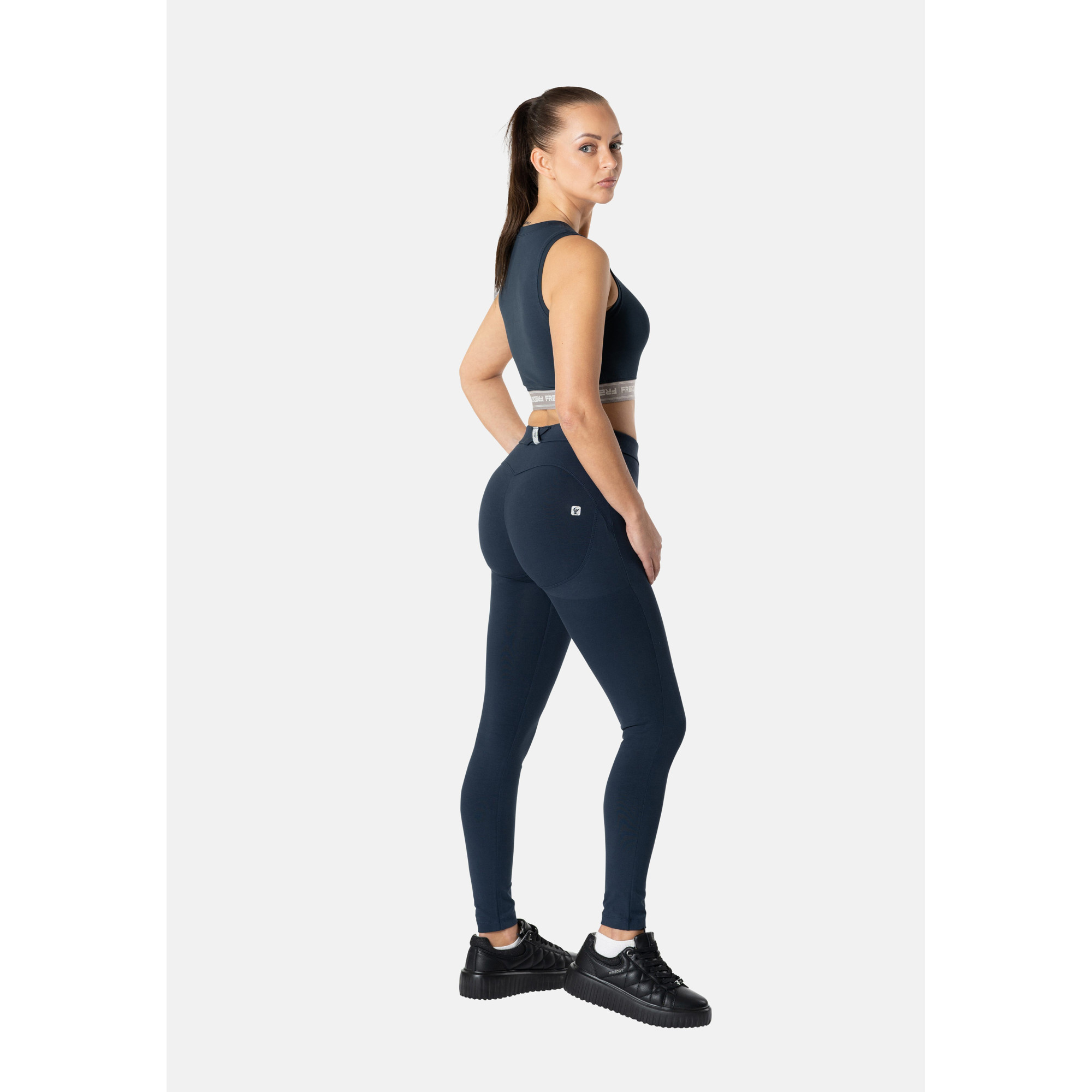 Freddy WR.UP® Yoga Pants - 7/8 Regular Waist Super Skinny - B94 - Dark Blue