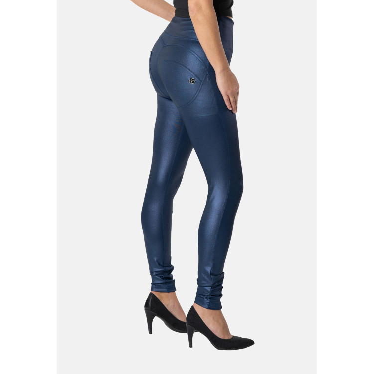 Freddy WR.UP® Pants - High Waist Super Skinny - Wet Effect - Blue - B124