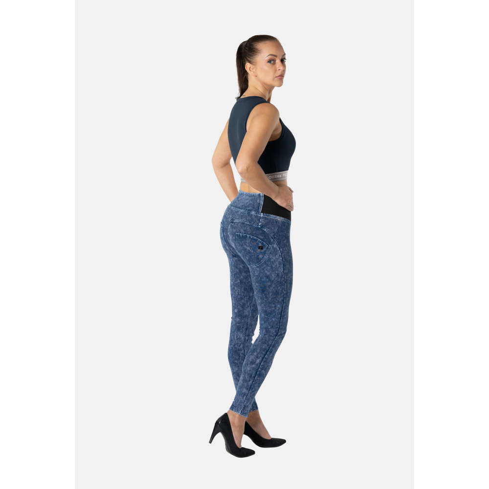 Freddy WR.UP® Push-Up Pants - High Waist Super Skinny - Elastic Waistband - B57 - Dark Blue