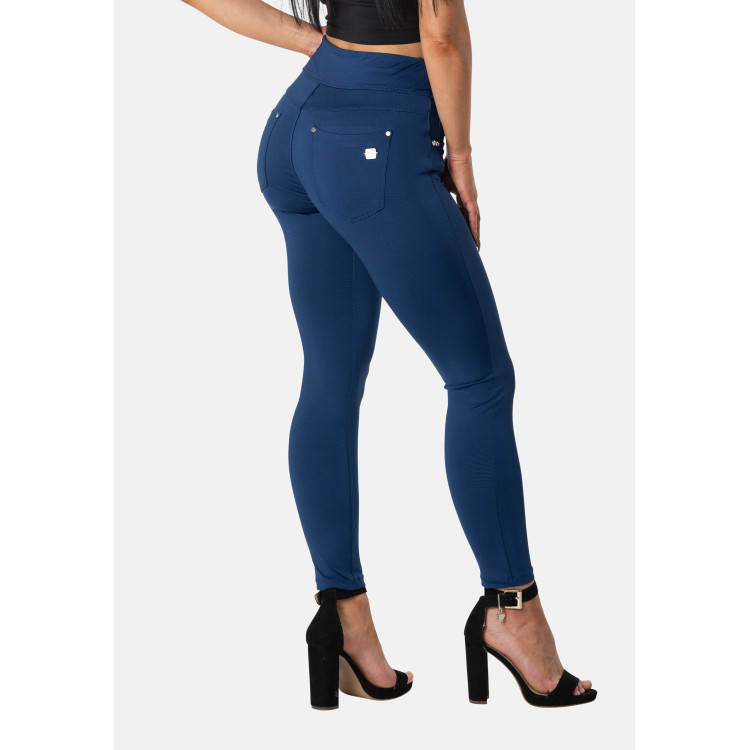 Freddy N.O.W.® Yoga Tech Pants - 7/8 Mid Waist Super Skinny - B124 - Blue