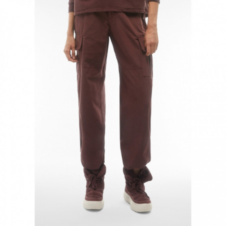 Garment-dyed cargo trousers in canvas - M74X