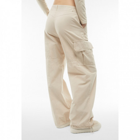 Garment-dyed cargo trousers in canvas - Z20X