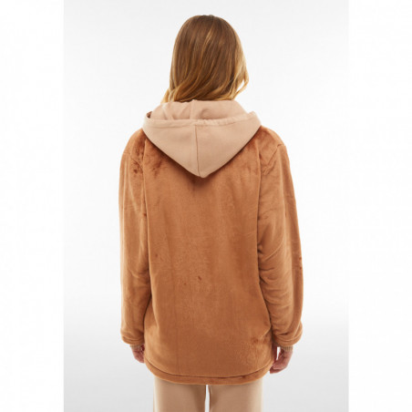 Oversize teddy coat in faux fur - M86