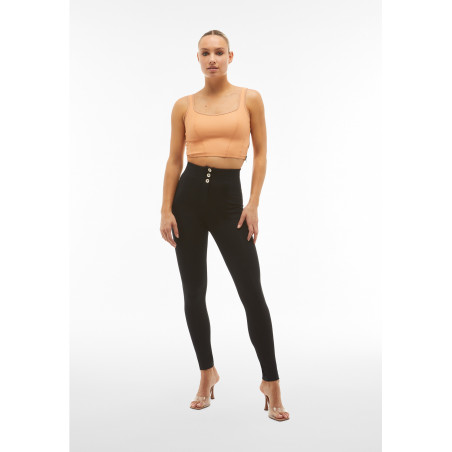 Freddy WR.UP® Pants - Super High Waist Super Skinny - With Middle Seam - N - Black