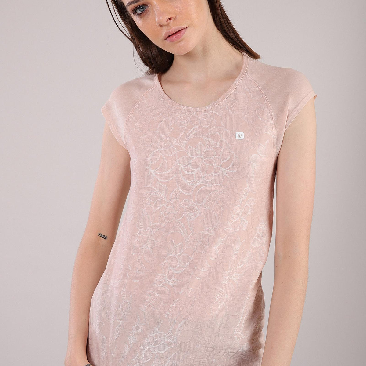 Freddy Yoga T-Shirt - Made in Italy - Cameo Rosé - P1060 – Freddywear