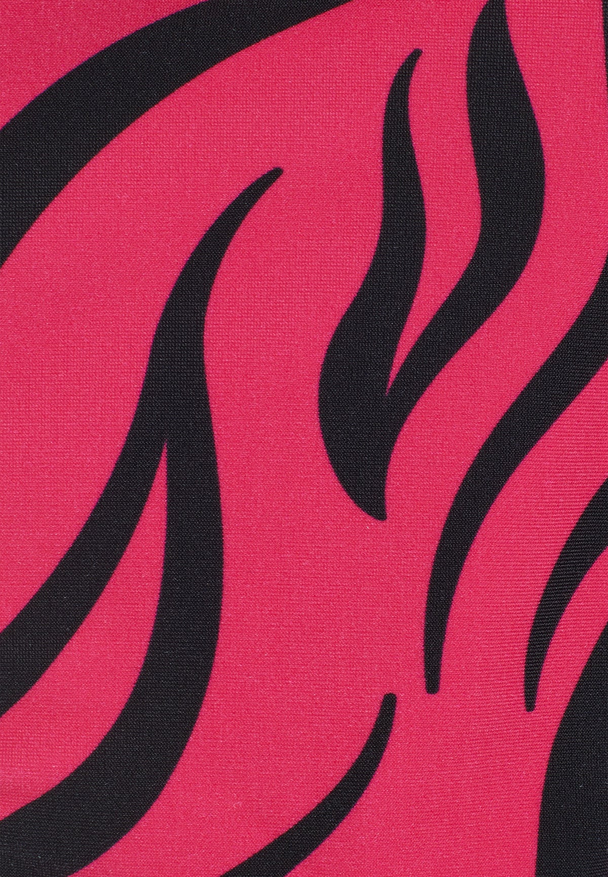 String-Bikinihose mit Zebramuster - FUCHSIA