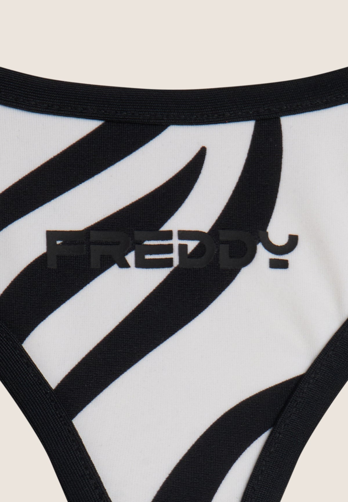 Triangel-Bikinioberteil mit Zebramuster - ZEBRA