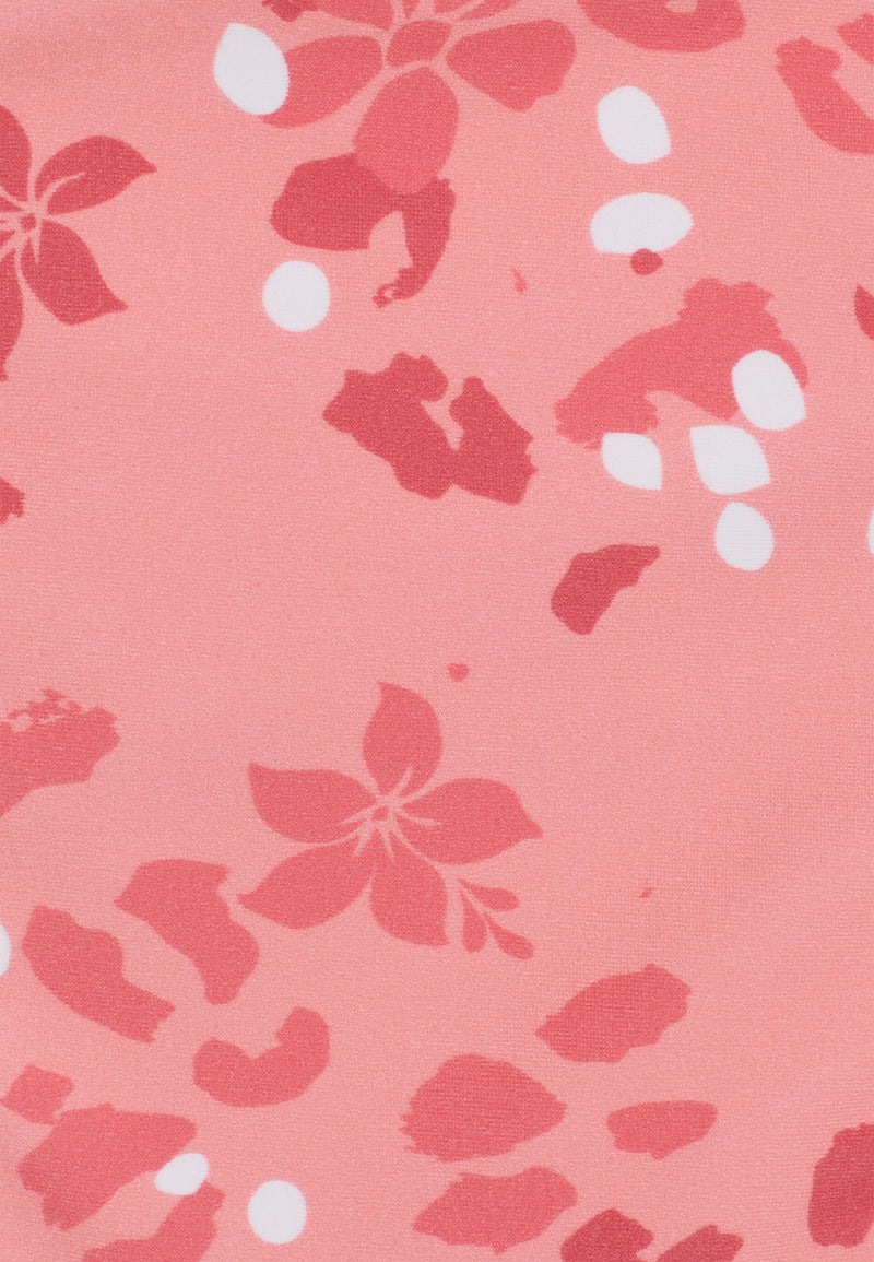 String-Bikinihose mit Blumenmuster - CORAL
