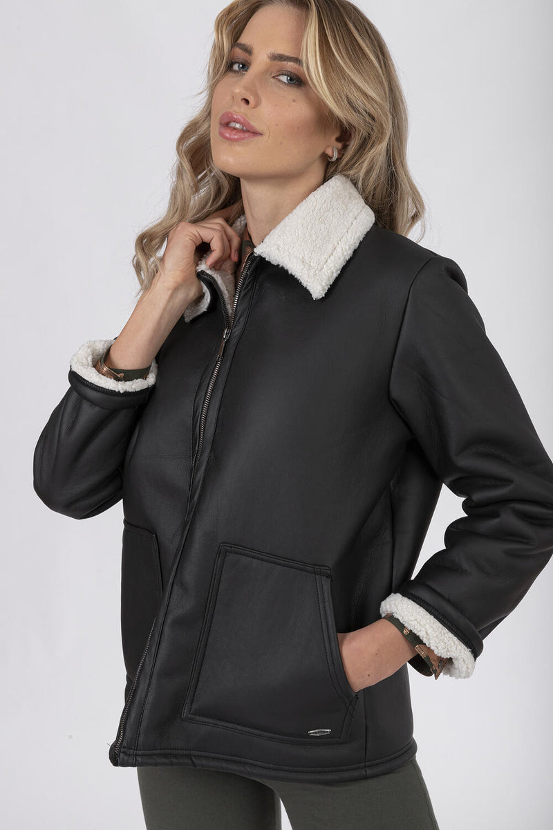 Freddy Jacke - Military Chic-Collection - Schwarz-Weiß - NW101 – Freddywear