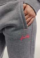 Regular melange trousers with cuffed bottom - Mélange Gray