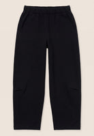 Fleece balloon trousers with faded effect - Black