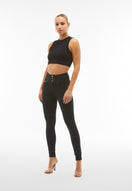 N.O.W. Comfort High Waist Skinny Flex Tech Leggings - Black